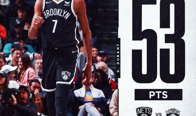 53！生涯第二高分统治纽约德比 欢迎欣赏全力杜